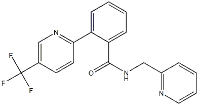 N-(2-pyridinylmethyl)-2-[5-(trifluoromethyl)-2-pyridinyl]benzenecarboxamide Struktur