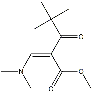 methyl (Z)-3-(dimethylamino)-2-(2,2-dimethylpropanoyl)-2-propenoate Struktur