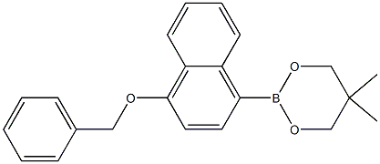 2-(4-Benzyloxynaphthalen-1-yl)-5,5-dimethyl-1,3,2-dioxaborinane Struktur