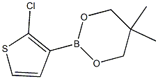 2-(2-Chloro-3-thienyl)-5,5-dimethyl-1,3,2-dioxaborinane Struktur