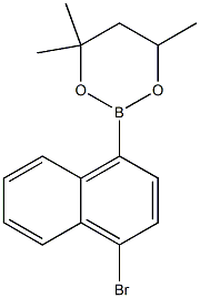 2-(4-Bromonaphthalen-1-yl)-4,4,6-trimethyl-1,3,2-dioxaborinane Struktur