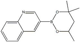 3-(4,4,6-Trimethyl-1,3,2-dioxaborinan-2-yl)quinoline Struktur