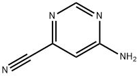 6-aminopyrimidine-4-carbonitrile Struktur