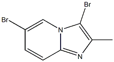 3,6-dibromo-2-methylimidazo[1,2-a]pyridine Struktur