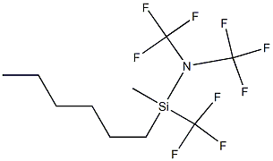 nonafluoorohexyldimethyl(dimethylamino)silane Struktur