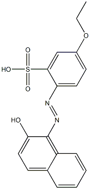 5-Ethoxy-2-[(2-hydroxy-1-naphtyl)azo]benzenesulfonic acid Struktur