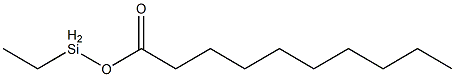 Decanoic acid ethylsilyl ester Struktur