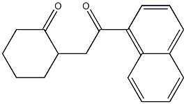 2-[2-(1-Naphtyl)-2-oxoethyl]cyclohexanone Struktur