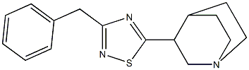 5-(1-Azabicyclo[2.2.2]octan-3-yl)-3-benzyl-1,2,4-thiadiazole Struktur