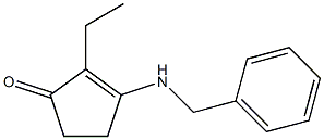 2-Ethyl-3-(benzylamino)-2-cyclopenten-1-one Struktur