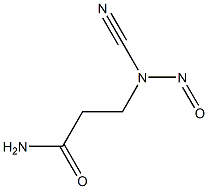 3-(Nitrosocyanoamino)propanamide Struktur