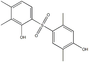 2,4'-Dihydroxy-2',3,4,5'-tetramethyl[sulfonylbisbenzene] Struktur