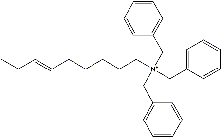 (6-Nonenyl)tribenzylaminium Struktur