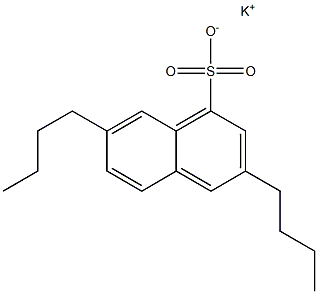 3,7-Dibutyl-1-naphthalenesulfonic acid potassium salt Struktur