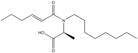 N-(2-Hexenoyl)-N-octylalanine Struktur