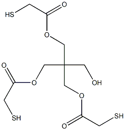 Pentaerithritol tri(mercaptoacetate) Struktur