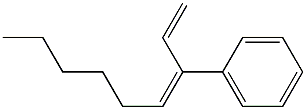 (3E)-3-Phenyl-1,3-nonadiene Struktur