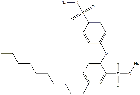 2,4'-Bis(sodiosulfo)-4-decyldiphenyl ether Struktur