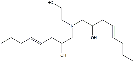 1,1'-[(2-Hydroxyethyl)imino]bis(4-octen-2-ol) Struktur