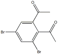 2'-Acetyl-3',5'-dibromoacetophenone Struktur