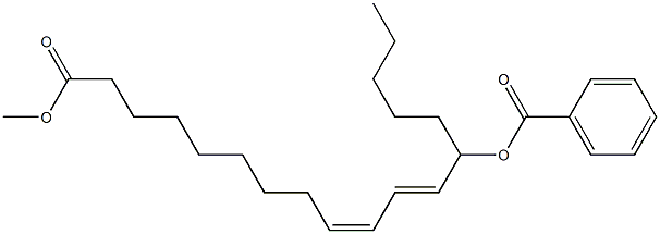 (9Z,11E)-13-Benzoyloxy-9,11-octadecadienoic acid methyl ester Struktur