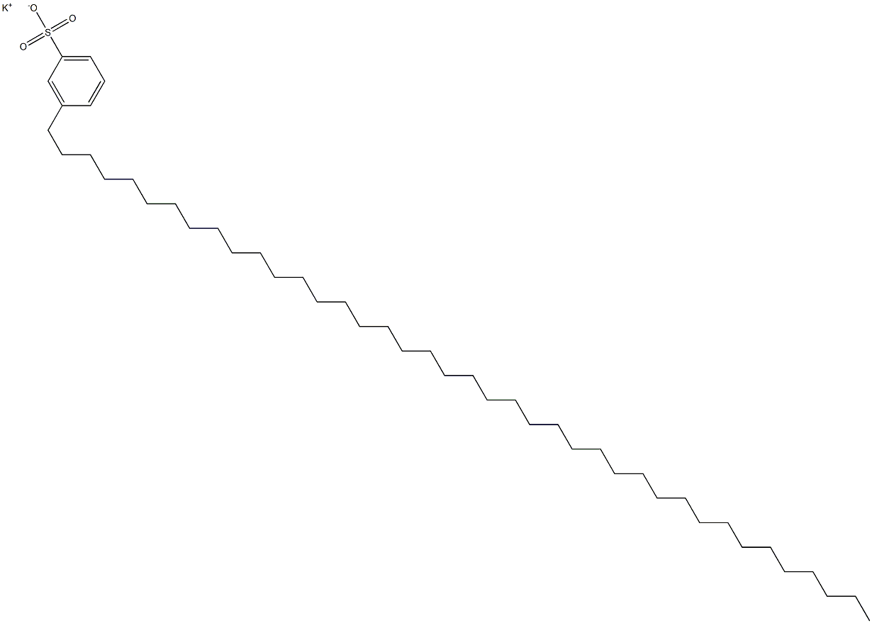 3-(Tetracontan-1-yl)benzenesulfonic acid potassium salt Struktur