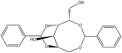 2-O,6-O:3-O,5-O-Dibenzylidene-D-glucitol Struktur