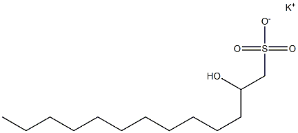 2-Hydroxytridecane-1-sulfonic acid potassium salt Struktur