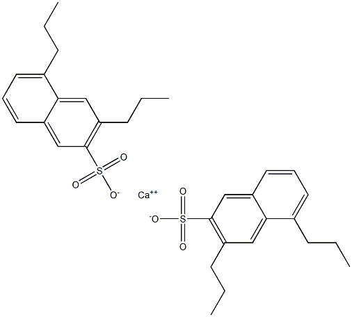 Bis(3,5-dipropyl-2-naphthalenesulfonic acid)calcium salt Struktur