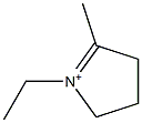 1-Ethyl-2-methyl-4,5-dihydro-3H-pyrrole-1-ium Struktur