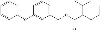 2-Propylisovaleric acid 3-phenoxybenzyl ester Struktur