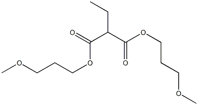 Ethylmalonic acid bis(3-methoxypropyl) ester Struktur