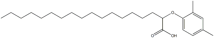 2-(2,4-Dimethylphenoxy)stearic acid Struktur