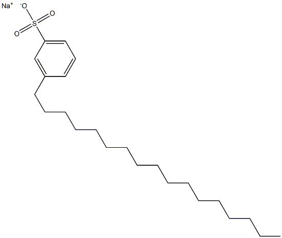 3-Heptadecylbenzenesulfonic acid sodium salt Struktur