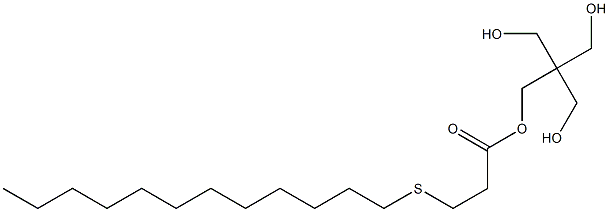 3-(Dodecylthio)propionic acid 3-hydroxy-2,2-bis(hydroxymethyl)propyl ester Struktur