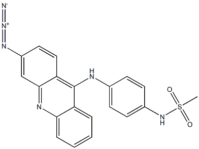 N-[4-(3-Azido-9-acridinylamino)phenyl]methanesulfonamide Struktur