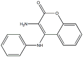 3-Amino-4-anilino-2H-1-benzopyran-2-one Struktur