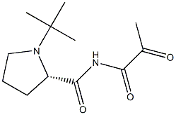 1-Pyruvoyl-N-tert-butyl-L-prolinamide Struktur