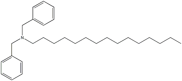 Pentadecyldibenzylamine Struktur