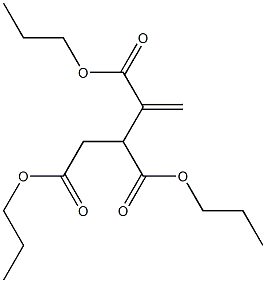 3-Butene-1,2,3-tricarboxylic acid tripropyl ester Struktur