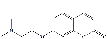 4-Methyl-7-[2-(dimethylaminio)ethoxy]-2H-1-benzopyran-2-one Struktur