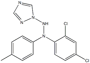 1-(1H-1,2,4-Triazol-1-yl)-2-[4-methylphenyl]-2-(2,4-dichlorophenyl)hydrazine Struktur