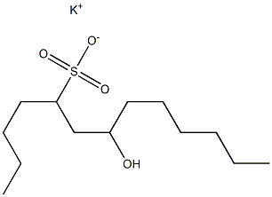 7-Hydroxytridecane-5-sulfonic acid potassium salt Struktur