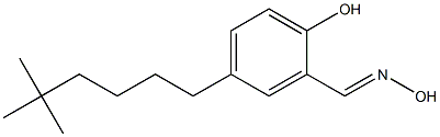 4-(5,5-Dimethylhexyl)-2-(hydroxyiminomethyl)phenol Struktur