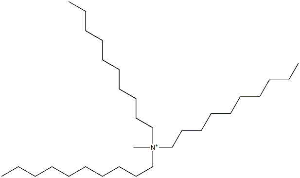 Methyltrisdecylaminium Struktur