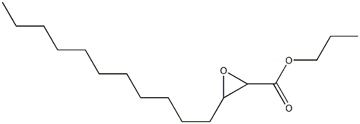 2,3-Epoxytetradecanoic acid propyl ester Struktur