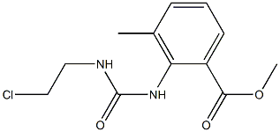 2-[3-(2-Chloroethyl)ureido]-m-toluic acid methyl ester Struktur