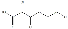 2,3,6-Trichlorocaproic acid Struktur