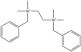 Ethylenebis(benzyldimethylaminium) Struktur