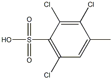 2,3,6-Trichloro-4-methylbenzenesulfonic acid Struktur